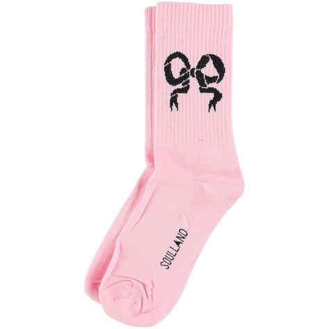 Elevate Your Sock Collection With The Soulland Women's Ribbon Tennis Midweight Socks. Designed By The Reputable Soulland Brand, These Socks Offer A Perfect Blend Of Style And Comfort. The 2-Tone Pattern And Printed Bow At Cuffs Add A Unique Touch To These Casual Socks.Featuring Ribbed Cuffs, These Midweight Socks Provide A Snug Fit. Made From A Blend Of 80% Cotton, 15% Polyamide, And 5% Elastane, These Socks Offer Both Comfort And Opaqueness. Originating From Portugal, The Soulland Women's Ribbo Women Socks Fashion, Sock Collection, Sock Drawer, Pink Socks, School Dresses, Cute Socks, Junior Outfits, Designer Socks, Cool Socks