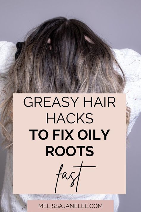 woman running hands through hair How To Get Rid Of Greasy Hair Fast, Greasy Hair Short Hairstyles, Styling Greasy Hair, How To Make Hair Less Greasy, Quick Greasy Hair Hairstyles, How To Style Greasy Hair, How To Hide Greasy Hair Hairstyles, Greasy Bangs, Oily Hair Hacks