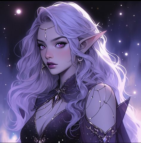 Astral Elf, Dnd Elf, Dnd Character Design, Fairytale Creatures, Elf Characters, Anime Elf, Elves Fantasy, Female Elf, Elf Art