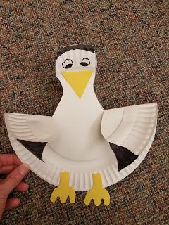 D.I.Y. – Preschooler’s Seagull Craft  | Mercer County Library Blog 8/31/18 Seagull Craft, Lighthouse Keepers Lunch, Lighthouse Crafts, Vbs Crafts, Fun Crafts To Do, Ocean Crafts, Paper Plate Crafts, Plate Crafts, Crashing Waves