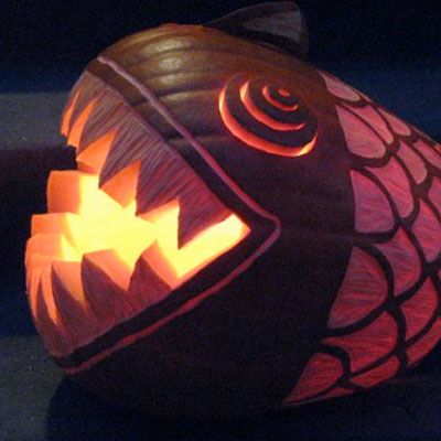 Halloween Pumpkin Carvings, Fish Pumpkin, Pumpkin Fish, Olaf Pumpkin, Funny Pumpkin Carvings, Disney Pumpkin Carving, Pumpkin Carver, Pumkin Carving, Pumpkin Carving Contest