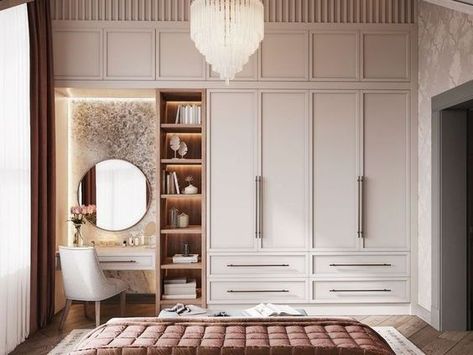 Multi-Functional Furniture for Small Bedroom Spaces Vstupná Hala, Simple Bed Designs, Bedroom Built In Wardrobe, Bedroom Cupboards, Closet Design Layout, Wardrobe Door Designs, Bedroom Cupboard Designs, Wardrobe Interior Design, Bedroom Closet Design