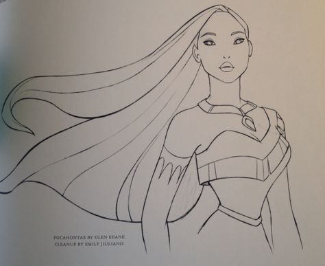 Pocahontas <3 Pocahontas Drawing Easy, Pocahontas Drawing Sketches, Pocahontas Tattoo Ideas, Pocahontas Sketch, Pocahontas Coloring Pages, Pocahontas Art, Pocahontas Drawing, Meeko Pocahontas, Pocahontas Disney