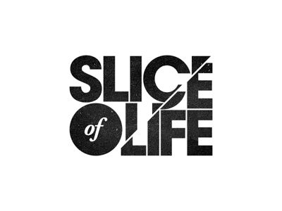 "Slice of life" by Julien Lavallée Charity Logos, Vintage Photo Editing, Beautiful Typography, Logotype Design, Best Logo Design, Graphic Design Advertising, Typography Inspiration, Slice Of Life, Typography Logo