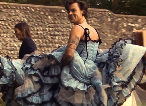 Harry Styles Dress, Harry Styles Vogue, Harry Styles Images, Candace Owens, Vogue Photoshoot, Harry Styles Cute, Vogue Dress, Big Photo, Mr Style