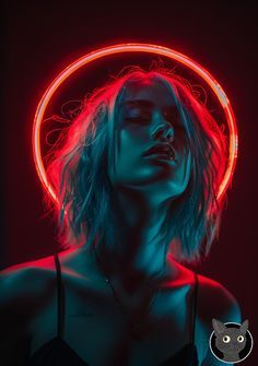 Neon Light Portrait, Neon Portrait, Colour Gel Photography, Colorful Portrait Photography, Shadow Drawing, Light Portrait, Photoshop Tutorial Design, Color Vibe, Flyer And Poster Design