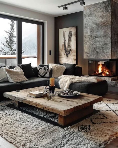 Cozy House Living Room, Wood Living Room Decor, Cozy Living Room Decor Ideas, Cozy Living Room Warm, Cozy Living Room Decor, Coffee Bar Station, Bar Station, Home Coffee Bar, Coffee Bar Home