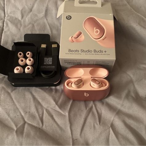 Beats Studio buds+ Beats Buds, Beats Studio Buds, Beats Studio, Beats By Dre, Noise Cancelling Headphones, 2025 Vision, Beats Headphones, Rose Gold Color, Noise Cancelling