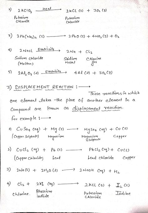 Chemical Equations Notes Class 10, Thermodynamics Chemistry Notes Class 11, Balancing Chemical Equations Notes, Class 11 Chemistry Notes Chemical Bonding, Types Of Chemical Reactions Notes, Notes Science, Chemistry Study Guide, Chemistry Basics, Chemical Equation