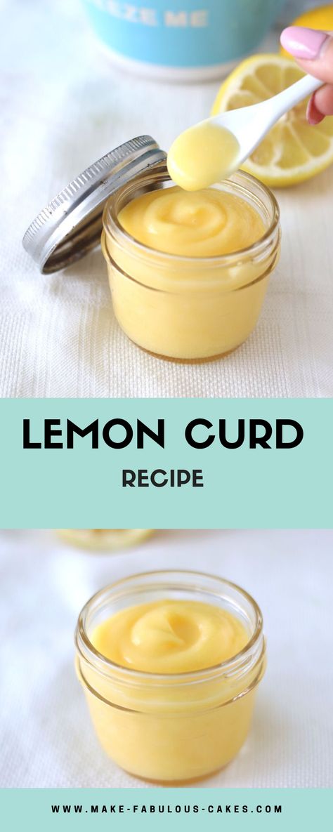 Easy Lemon Curd, Cake Filling, Lemon Curd Recipe, Curd Recipe, Lemon Flavor, Cake Fillings, Homemade Recipe, Puppy Chow, Lemon Desserts