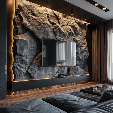 #BEAUTY ,#REALATIONSHIPS #Fashion #Outfits #SUMMER Outfits #Animals Tv Wall Stone Design, Cheap Couches, Family Room Remodel, Stone Walls Interior, Stone Wall Design, House Wall Design, House Redesign, Latest Living Room Designs, Earthy Home