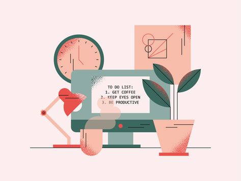 Poster Grafico, Graphic Design Careers, Modern Office Desk, Flat Design Illustration, Design Career, Design Website, Flat Illustration, Design Thinking, Modern Office