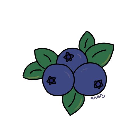 Blueberry doodle art Blueberry Cartoon Drawing, Blueberry Doodle Drawing, Blueberry Drawing Easy, Easy Blue Drawings, How To Draw A Blueberry, Blueberry Painting Easy, Blueberry Drawing Simple, Blue Berries Drawing, Blueberry Aesthetic Art