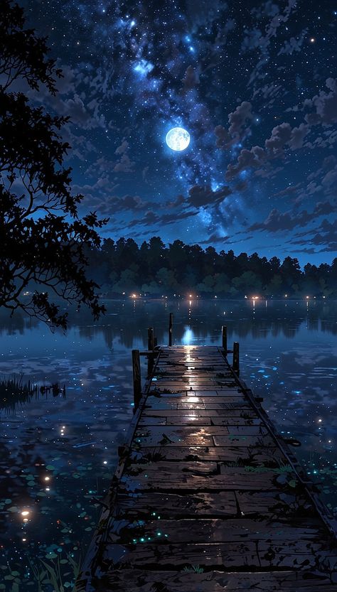 🌌 Beneath the Blue Moon: A Bridge Between Dreams and Reality 🌉✨ Follow at @anim_eaestheticsss for more ❤️❤️ #nature #digitalart #aiart #aiartcommunity #animelover #ghibli #anime #aesthetic #daily #ai #animeedits #digitalart #artwork #artist #nature #naturephotography #anime #skies #sky #skylovers #aiartcommunity #peaceful #harmony Ghibli Anime Aesthetic, Anime Skies, Starry Night Wallpaper, Bridge Wallpaper, Fantastic Wallpapers, The Blue Moon, Ghibli Anime, Flowers Photography Wallpaper, Landscape Artwork