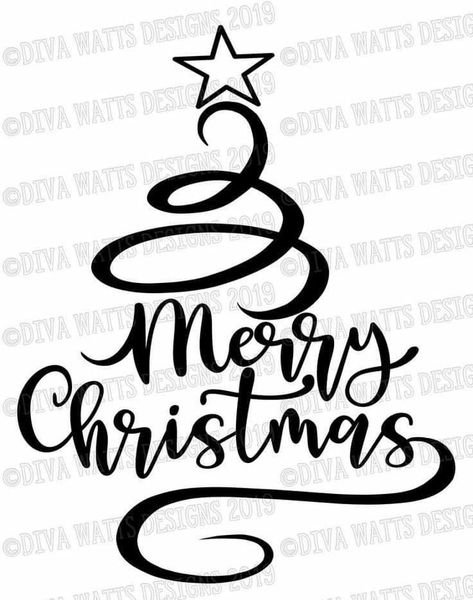 Cricut Christmas Ideas, Idee Cricut, Christmas Tree Svg, Christmas Vinyl, Merry Christmas Tree, Cricut Christmas, Gift Drawing, Christmas Svg Files, Tree Svg