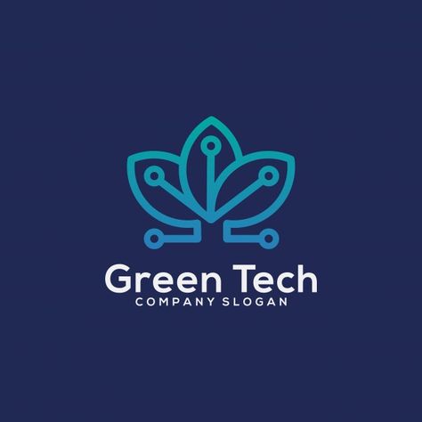 Green technology logo template Premium V... | Premium Vector #Freepik #vector #logo #tree #technology #computer Science Symbols, Logo Tree, Science Background, Medical Background, Green Tech, Geometric Textures, Tree Logos, Green Technology, Green City