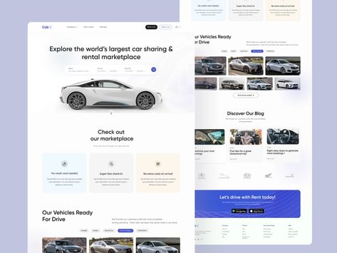 Car Rental Website Design by Akikul Haque on Dribbble Rental Car Website, Rental Website Design, Car Rental Website, Car Png, Web Mockup, Ui Design Website, Car Website, Website Design Layout, At Your Own Pace