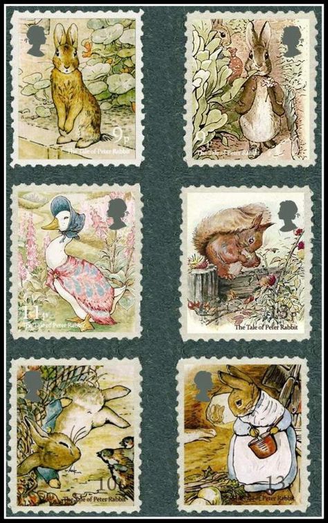 beatrix potter Miss Potter, Beatrix Potter Illustrations, Beatrice Potter, طوابع بريد, Tale Of Peter Rabbit, Peter Rabbit And Friends, 동화 삽화, Marjolein Bastin, Potter Art