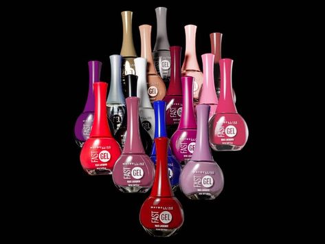 Makeup Products Maybelline, Maybelline Fast Gel Nail Polish, Walmart Nail Polish, Best Nail Polish Brand Drugstore, Maybelline Nail Polish, Vintage Maybelline, Steelers Women, Quick Dry Nail Polish, Dry Nails Quick