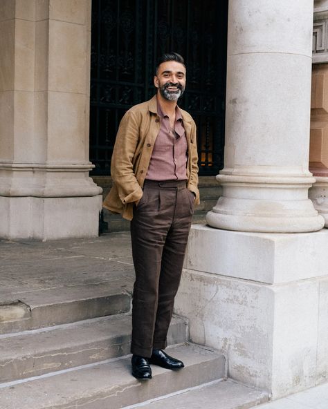 Reader profile: Manish – Permanent Style Italian Fashion Summer, Cream Shirt, Soft Tailoring, Classy Men, Dapper Style, Artist Outfit, Work Jackets, Fashion Capsule, Men's Wardrobe