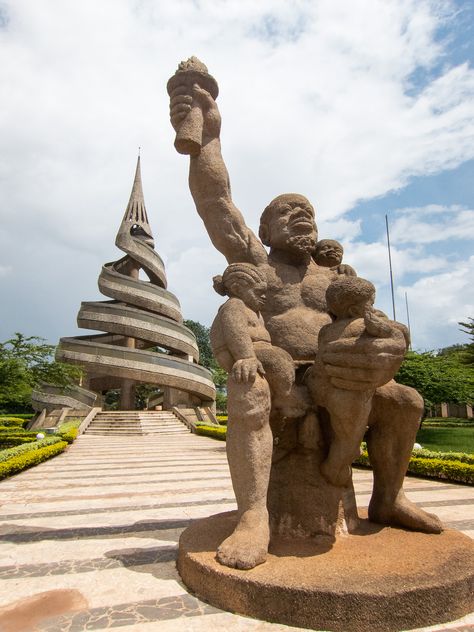 https://flic.kr/p/gfkTZp | Reunification Monument - Yaounde | The Reunificaiton Monument ("le monument de la Réunification" in French) in Yaounde, Cameroon. African Traditional Religions, Reunification, Adventure Bucket List, African Diaspora, African Countries, Adventure Tours, West Africa, Countries Of The World, Places Around The World