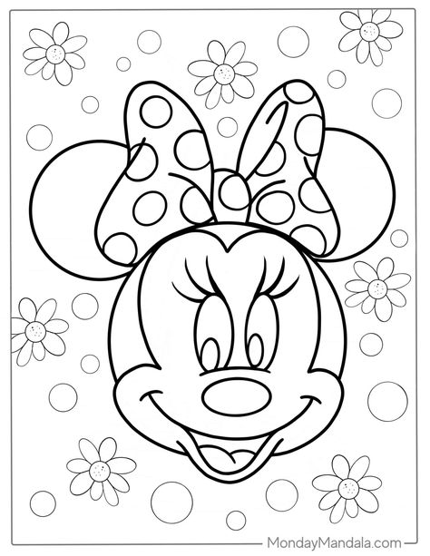 30 Minnie Mouse Coloring Pages (Free PDF Printables) Easy Disney Coloring Pages, Free Disney Colouring Pages, Toddler Coloring Page, Cute Coloring Pages Disney, Disney Colouring In Pages, Mini Mouse Printable, Free Coloring Pages Printables Disney, Cartoon Coloring Pages Free Printable, How To Draw Minnie Mouse