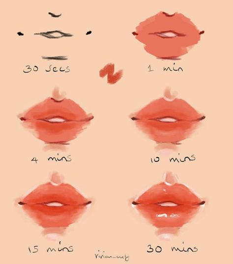 How To Draw Lips, Draw Lips, Lip Drawing, Lip Tutorial, Drawing Tutorial Face, Digital Art Beginner, Lips Drawing, Writing Journal, Poses References