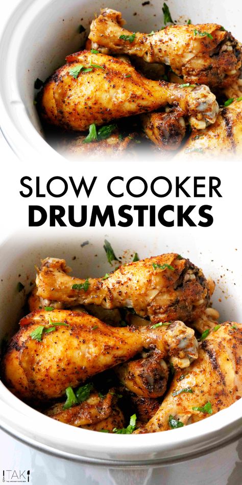 Slow Cooker Drumsticks, Best Crock Pot Chicken, Chicken Leg Recipes, Easy Dinner Recipes Crockpot, Drumstick Recipes, Chicken Drumstick Recipes, Chicken Crockpot, Crock Pot Chicken, Chicken Thigh Recipes Crockpot