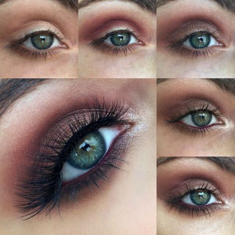 Vampy Nightlife Taupe Makeup, Blue Eyes Men, Eye Makeup For Green Eyes, Smokey Eyes Tutorial, Subtle Smokey Eye, Makeup Geek Eyeshadow, Purple Eyeliner, Make Up Designs, Fair Skin Makeup