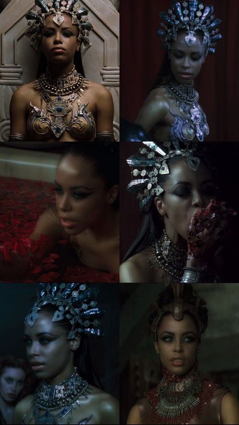 AKASHA , QUEEN OF THE DAMNED , 2002 Queen Of The Damned Aesthetic, Akasha Queen Of The Damned, Giant Props, Queen Of The Damned, Memes Lol, I Love Cinema, Vampire Art, Interview With The Vampire, Film Inspiration