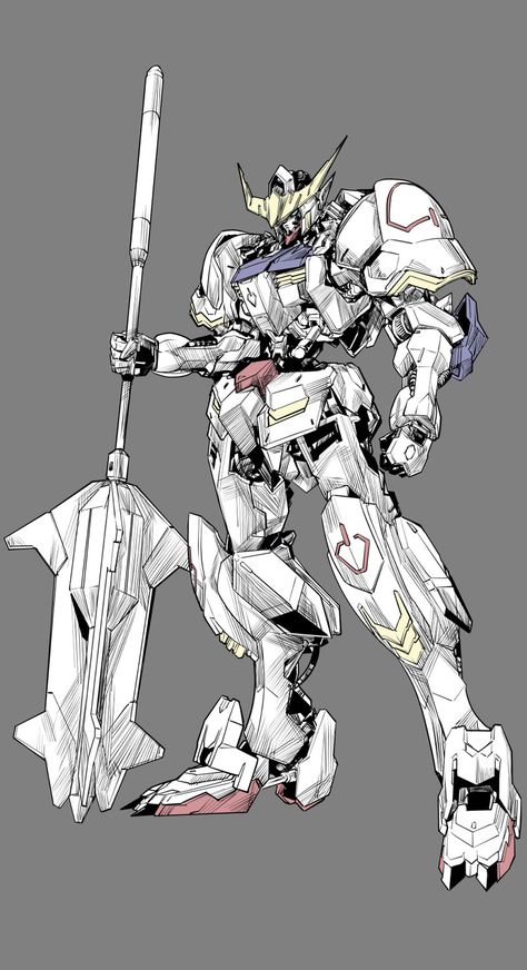 Barbatos Fanart, Barbatos Gundam, Mecha Gundam, Gundam Mecha, Gundam Iron Blooded Orphans, Mecha Suit, Gundam Mobile Suit, Mech Suit, Gundam Wallpapers