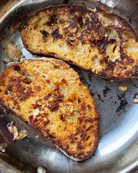 Recipe Review: Nigella Lawson's Parmesan French Toast | Kitchn Savory French Toast, Hard Bread, Savoury French Toast, Nigella Lawson Recipes, Forever And Ever, Easy Comfort Food, Nigella Lawson, Cooking Light, Pancakes And Waffles