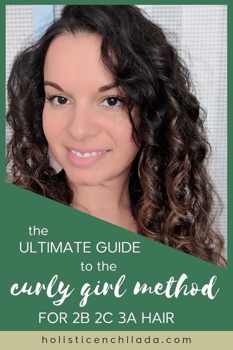 Learn about how the curly girl method can be used on 2b 2c 3a hair to bring back your waves and curls. curly hair, wavy hair, natural hair 2c 3a Hair, Curly Hair Wavy, 3a Hair, The Curly Girl Method, Curly Hair Care Routine, Frizzy Curly Hair, Fine Curly Hair, Curly Hair Types, Extreme Hair