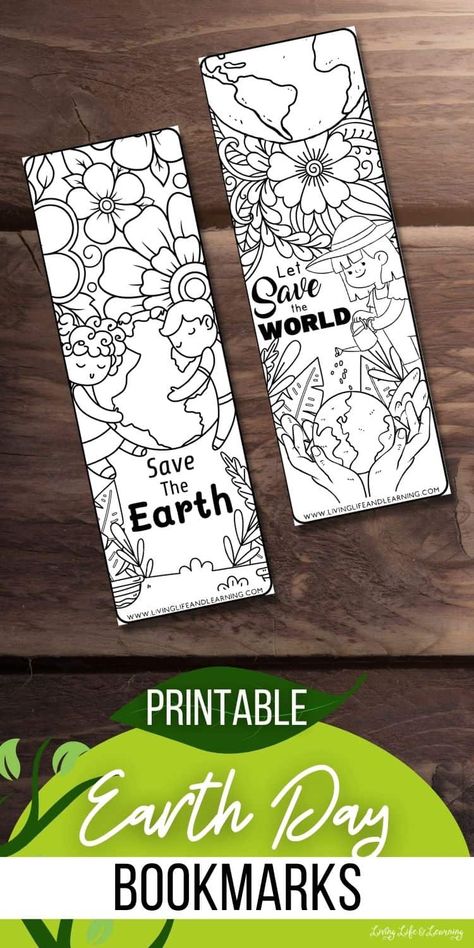 Earth Day Projects For Adults, Earth Art And Craft, Earth Day Bookmarks, Earth Day Printables, Weather Experiments, Fun Facts About Earth, Earth Day Worksheets, Cool Bookmarks, Earth Day Projects