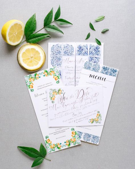 Wedding Lemon, Capri Wedding, Bridal Shower Theme, Italy Wedding, Wedding Stationary, Happily Ever After, Beach Wedding, Wedding Invitation, Bridal Shower