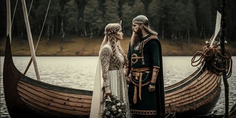 What Were The Original Men’s Viking Wedding Clothes Viking Wedding Attire, Traditional Viking Wedding, Wedding Outfits Men, Dragon Wedding, Kawaii Clothes Goth, Pagan Wedding, Viking Wedding, Ocean Wedding, Wedding Outfit Men