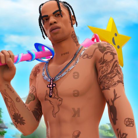 #fortnite travis i ns drip #freetoedit Travis Scott Pfp, Skin Fortnite, Travis Scott, Fortnite, Profile Picture, Skin