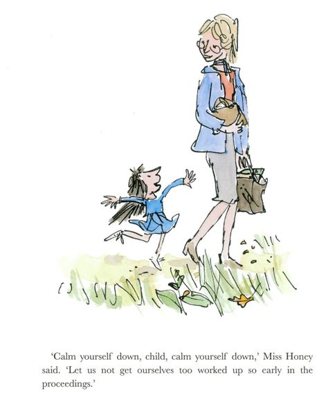 Miss Honey’s Cottage from Roald Dahl’s Matilda | tygertale Miss Honey Matilda, Quentin Blake Illustrations, Matilda Roald Dahl, Miss Honey, Magic Drawing, Quentin Blake, Childhood Books, The Guardians, Writing Life