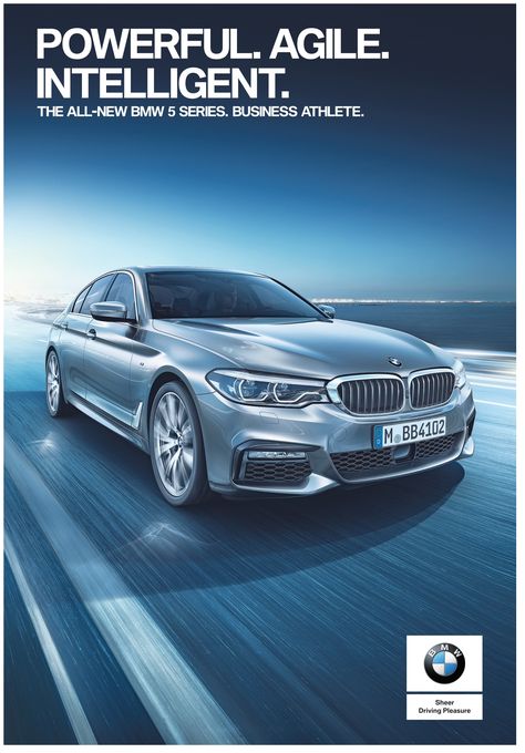 bmw-car-ad-delhi-times. Check out more Car Advertisement Collection at https://www.advertgallery.com/product-category/advertisements-by-category/automotive New Bmw 5 Series, Car Print Ads, Blue Bmw, Car Banner, Car Advertising Design, Automobile Advertising, Aesthetic Cool, 광고 디자인, Ad Car