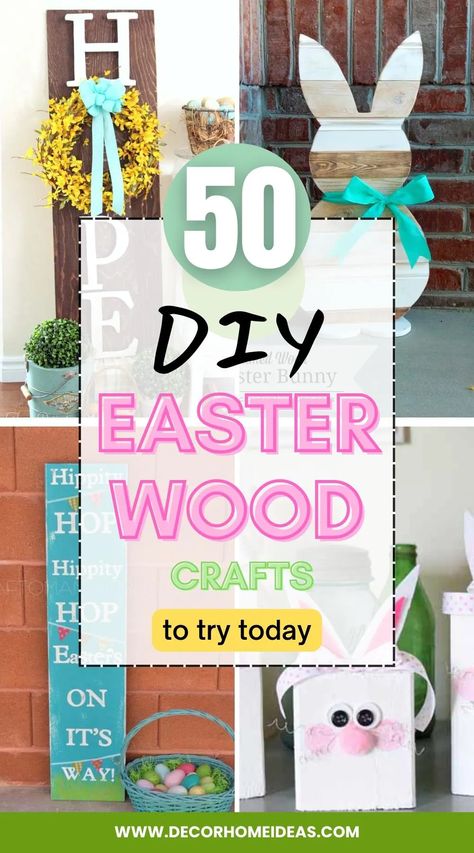 DIY Easter wood crafts provide a unique and personalized way to decorate your home and celebrate the holiday season. From wooden signs to bunny-shaped planters, these crafts offer a rustic and charming touch that adds warmth and character to your space, and can be customized to fit your personal style and taste. Easter Crafts To Sell, Easter Crafts Diy Kids, Gardening Storage, Crafts For Easter, Easter Wood Signs, Front Porch Decorations, Easter Dinner Ideas, Diy Easter Crafts, Easter Wood Crafts