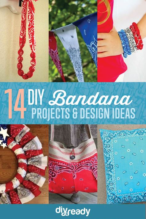 14 DIY Bandana Design Projects, see more at https://diyprojects.com/14-diy-bandana-design-ideas Diy Bandana, Bandana Quilt, Bandana Crafts, Bandanas Diy, Sewing Area, Creative Clothes, Bandana Design, Patriotic Crafts, Seasonal Decorations