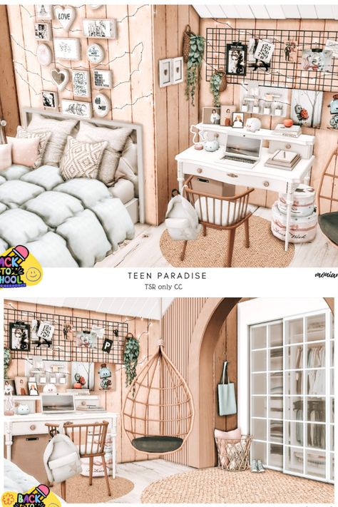 The Sims 4 teen bedroom interior Back to School Collab. Download at @thesimsresource #ShowUsYourBuilds #thesims4 #Sims4 #sims4game #ts4house #ts4build #ts4builds #ts4nocc #ts4mm #simsbuilds #ts4 #sims4housebuild #sims4house #sims4home #sims5 #sims4build #simshousedesign #thesims4housebuild . Download here: https://www.thesimsresource.com/downloads/1717319 Dream Home Decorator Sims 4 Cc, Sims 4 Cc Bookcase, Sims 4 Cottage Living Furniture Cc, The Sims 4 Cc Resource Bedroom, Sims 4 Teen Room, Teen Room Sims 4, Sims 4 Cc Furniture Functional Tsr, Ts4 Cottage Living Cc, Sims 4 School Cc