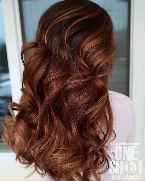 Were you seeking gorgeous reddish-brown hair ideas that everyone is talking about? Don’t be afraid to ask your hairstylist for this rich, red brunette if you want to add some fun and style to your daily life. The lovely photos in this collection can be your hair inspiration! Whether you are looking for a new look or trying to find something that complements your face shape, we got them all for you! // Photo Credit: @_danielledoeshair on Instagram Redish Brownish Hair Balayage, Brown To Auburn Hair, Dark Copper Hair Color Brown, Dark Brown Hair With Ginger Balayage, Cinnamon Brown Hair Color Brunettes, Fall Red Brown Hair, Cooper Hair Dark Roots, Copper Hair Color Ideas For Brunettes, Balayage Hair Red Auburn