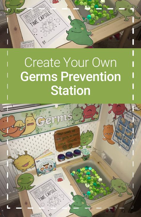 Germs Prevention Station- Help your class think about hygiene and ways to prevent those germs from spreading with your own classroom germs station! Click to download our ready-made germs pack to easily set up your own!  #germs #germprevention #cold #hygiene #classroom #school #education #children #parents #twinkl #twinklresources #twinklparents #fun #diy #diycrafts #diykids #teach #teachers #teachingresources #teachingideas #schoolclosures #homeschooling Health Classroom, Engineering Activities, Classroom Display, Kids Classroom, School Education, Science Resources, Teaching Aids, Classroom Displays, Fun Diy