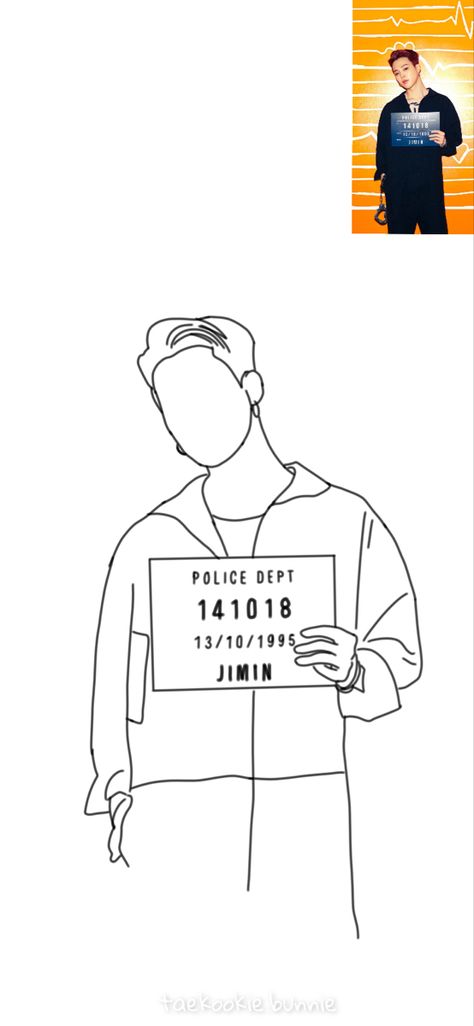 Jimin Outline, Jimin Line Art, Line Art Bts, Bts Line Art, Army Drawing, Hipster Drawings, Drawing Hair Tutorial, Bts Birthdays, Silhouette Painting