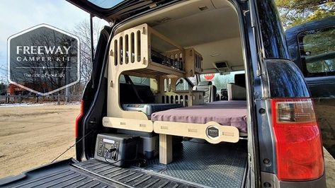 Honda Element Car Camping, Hearse Camper Conversion, Honda Element Camper Conversion, Mini Van Conversion Minivan Camping, Dodge Caravan Camper Conversion, Honda Element Mods, Honda Element Accessories, Crv Camper, Living In My Car