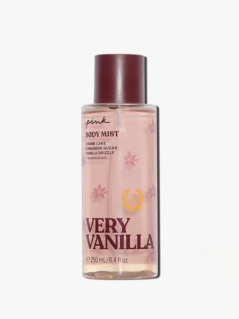 Buy Cool & Bright Body Mist - Order Fragrances online 5000009566 - PINK US Very Vanilla Pink, Vanilla Coconut Scent Combo, Vanilla Body Care, Vanilla Body Mist, Victorias Secret Perfumes, Cake Cinnamon, Vanilla Glaze, Fragrances Perfume Woman, Vanilla Perfume