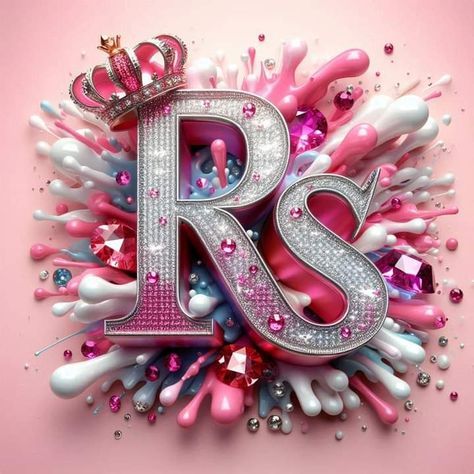 Rs Wallpaper Letter, R Letter Wallpaper, New Year Emoji, Happy New Year Emoji, Name Design Art, Bed Sheet Painting Design, Rain And Coffee, Rs Logo, Sheet Painting