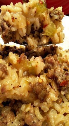 Hot Sausage Casserole Recipes, Breakfast Rice Casserole, Chicken Diane Recipe Simple, Sausage And Hamburger Recipes, Hamburger Sausage Recipes, Rope Sausage Recipes Dinners, Casserole Recipes With Sausage, Hamburger And Sausage Recipes, Rice Casserole Recipes For Dinner