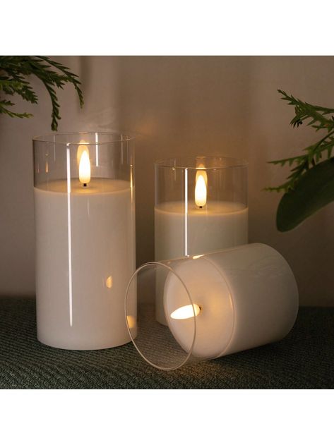 Fake Candles In Fireplace, Fake Candles Wedding Centerpieces, Pearled Candles, Bathroom Candle, Candles For Wedding, Flameless Candles With Timer, Artificial Candles, Pearl Candle, Fake Candles